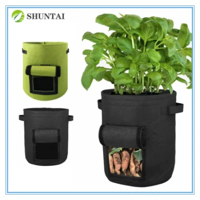 Индивидуальный размер, сумка для растений, черный цвет, садовая, устойчивая к ультрафиолетовому излучению, сумка для садовых растений, сумка для овощей, фруктов, растений